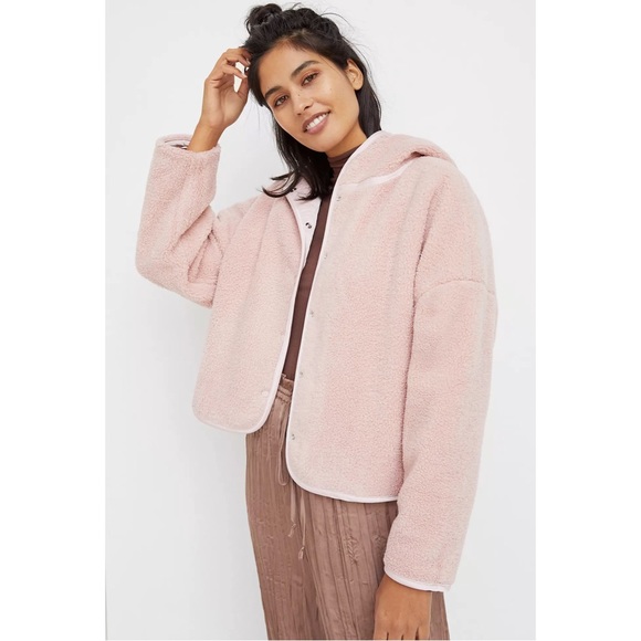 Anthropologie Leona Reversible Sherpa Jacket NWT SZ XL - Picture 3 of 10